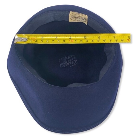 Vintage 1960s Blue Felt Hat